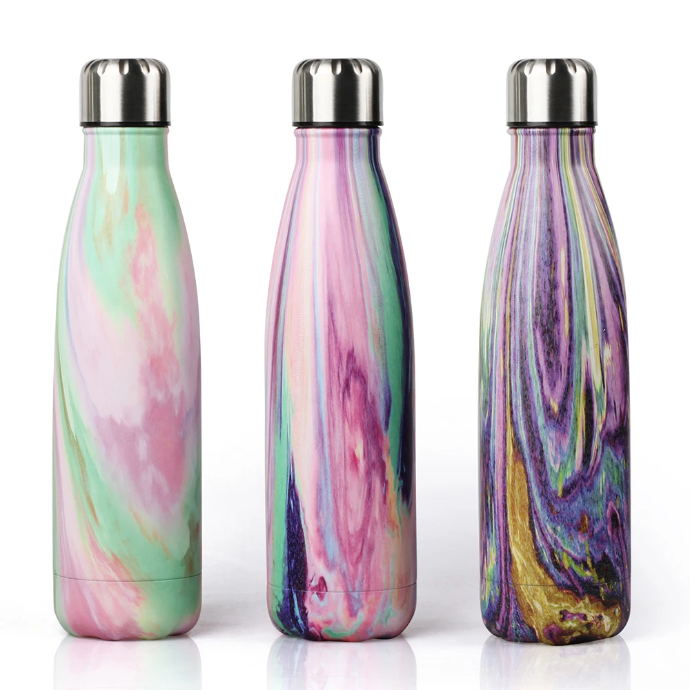
2021 new dropshipping 2021 High Grade Sublimation Blank Cola Matte 500ml double wall insulated stainless steel vacuum flasks water bottle 