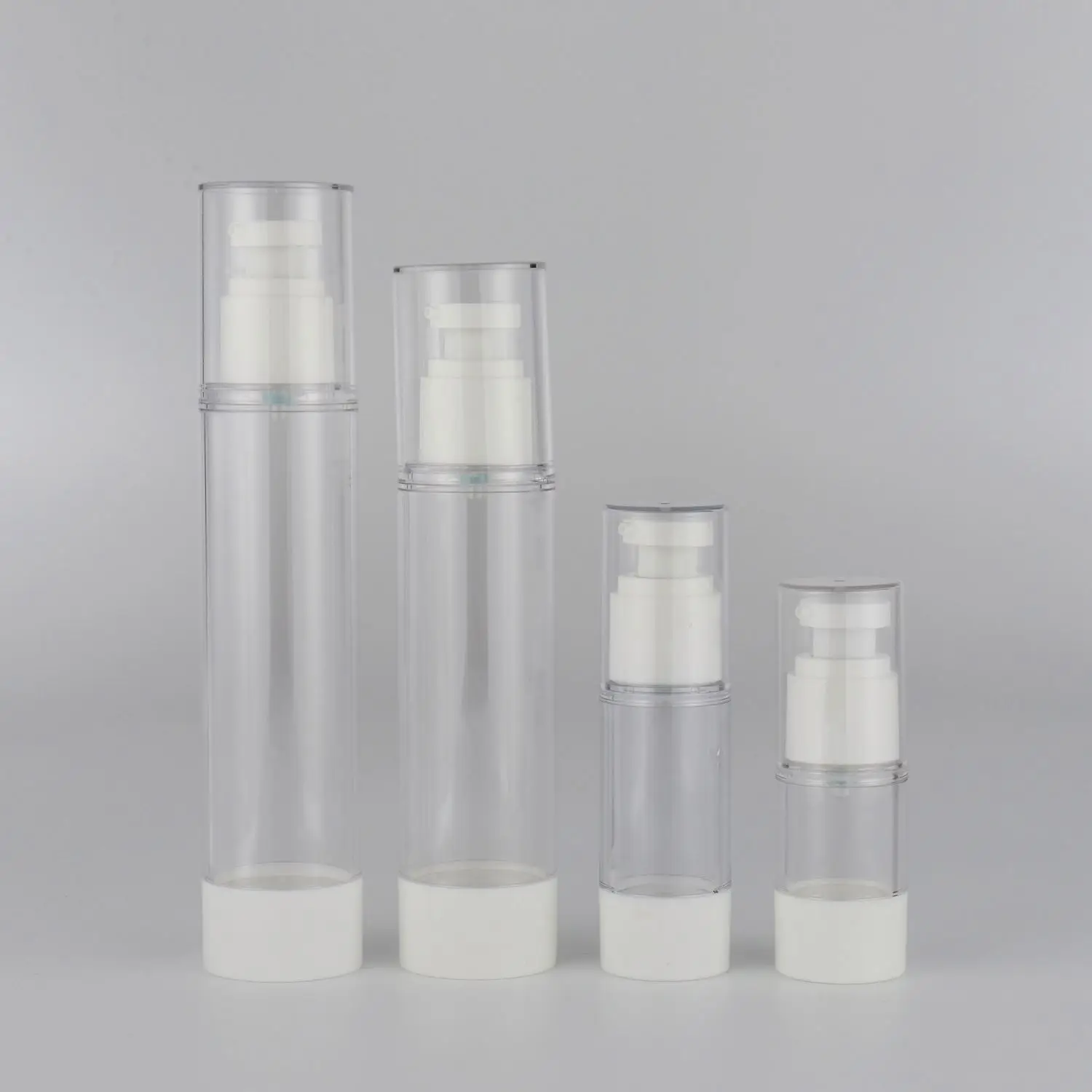 gold In stock 15ml 30ml 50ml Mini Atomizer white head Mist Airless Spray Bottle Packaging Cosmetic Airless Pump Bottle