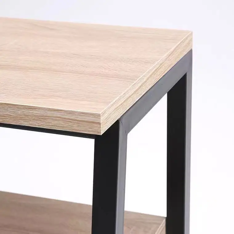 Hot Sale Rectangle Restaurant Furniture Cafe Metal Wood Long Bar Table For Sale