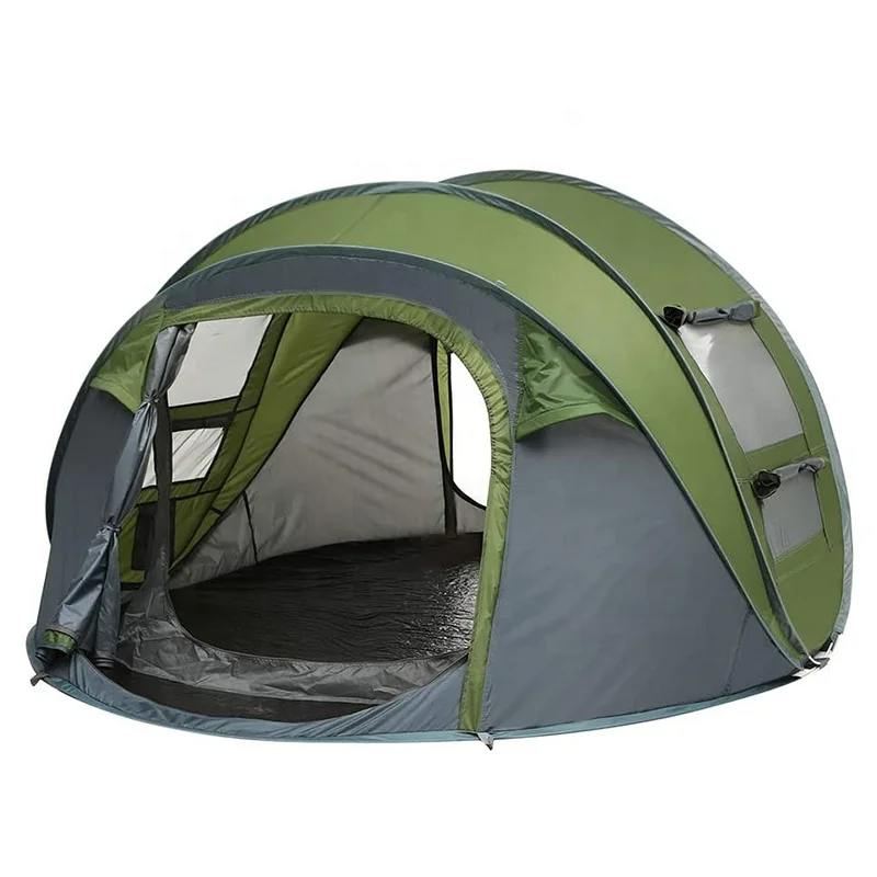 HS Outdoor Easy fast open beach Portable trailer Luxury Canvas Frame Camping Tent