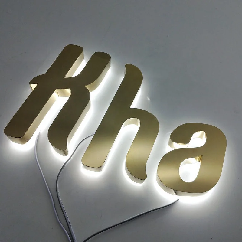 New Style Hot Selling 3d Sign Sign Letters Led Illuminated Letter Sign