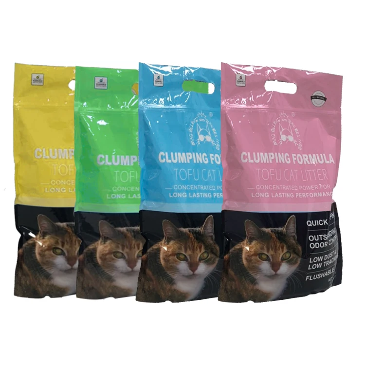 2.5mm Word Best Natural Tofu Cat Litter Dust Free Popular Strip Shape Tofu Cat Litter
