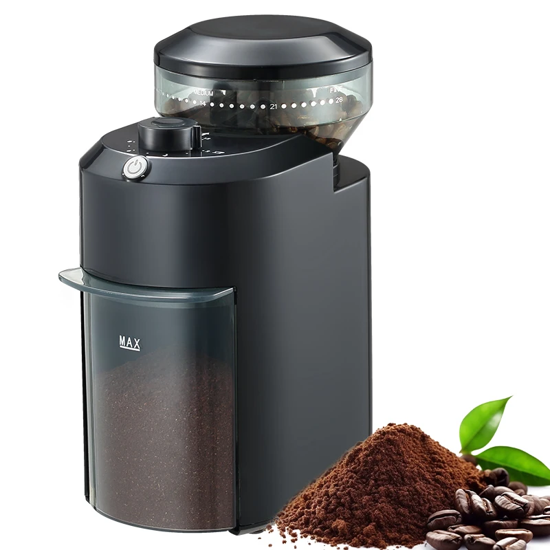 2024 new arrival Adjustable Burr Mill with 28 Precise Grind Setting Conical Burr Coffee Grinder French Press Espresso Grinder