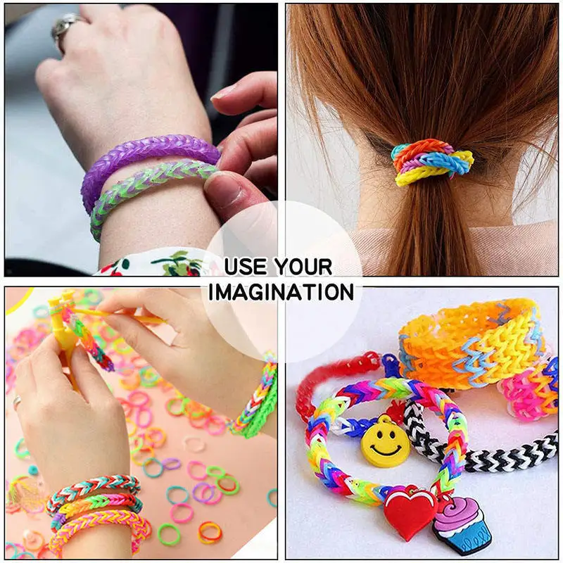 Hot selling Bracelet Making Kit Rubber Bands Refill Loom Set Friendship Bracelet Girls Creativity Birthday Gift Kits