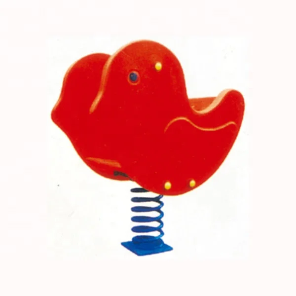 Moetry High Quality Spring Rocker PE Board Material Animal Rider Bird Rocker for Kids Park Outdoor Playground