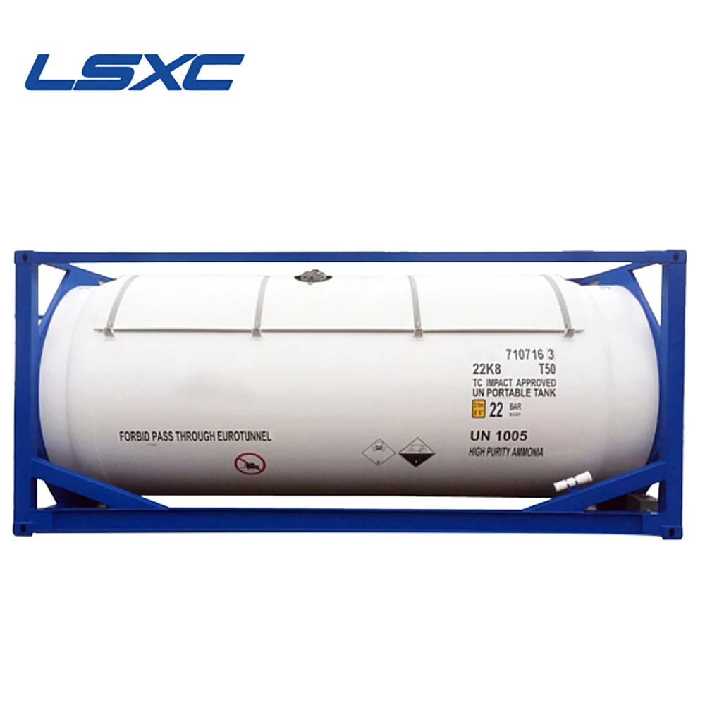 Factory Price ISO 20FT T50 LPG/Isobutane/Ammonia/CO2/ Other Liquid Gas Tank Container
