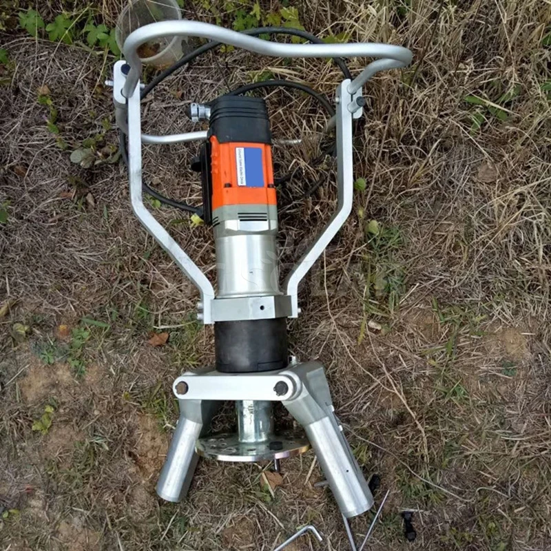 Solar Mounting Portable hand Drilling Rig Ground Screw Earth Anchor Hydraulic Pile Driver Machine