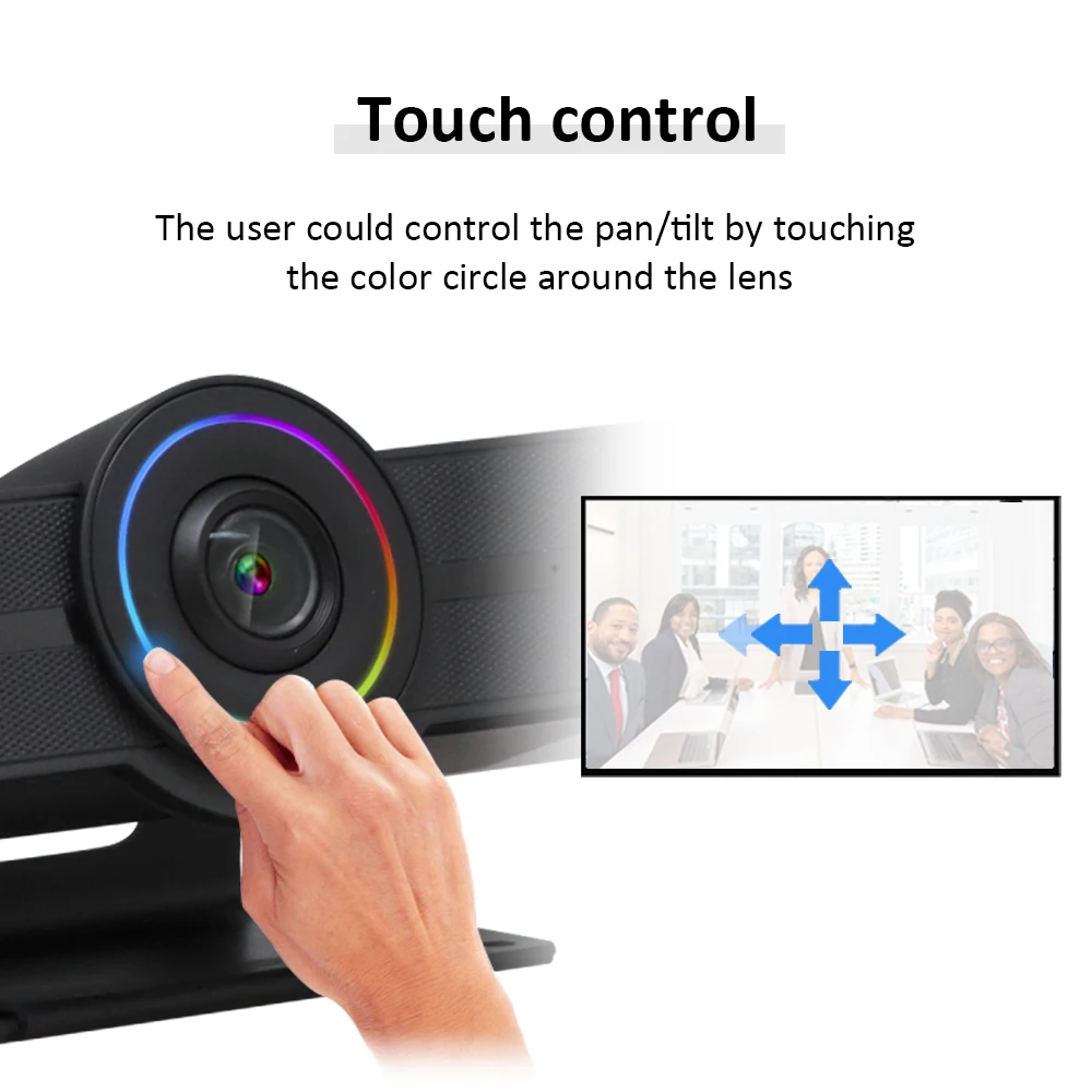 2022 factory price 4k auto framing all in one video conference camera build in speakerphone for lecture capture