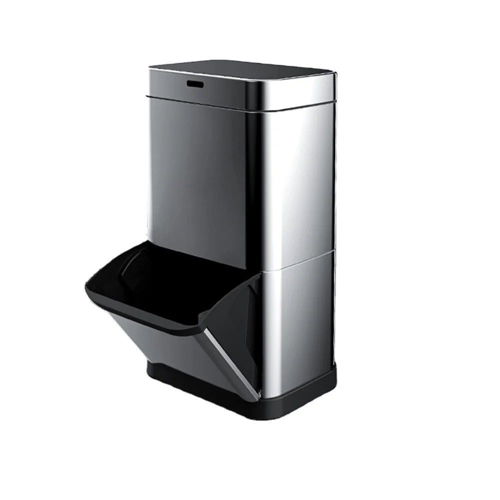 Electronic Sensor Powerful Stationary Touchless Automatic Vacuum Smart Dustbin Intelligent Trash Bin