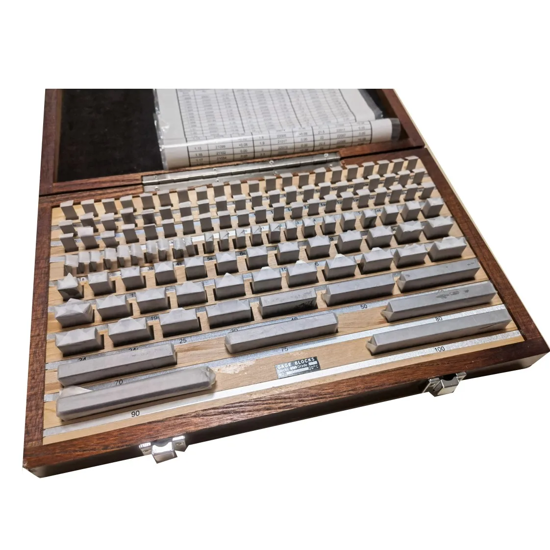 Metric rectangular block gauge Tungsten steel cemented carbide 112pcs grade 0-2 Gauge Block Sets