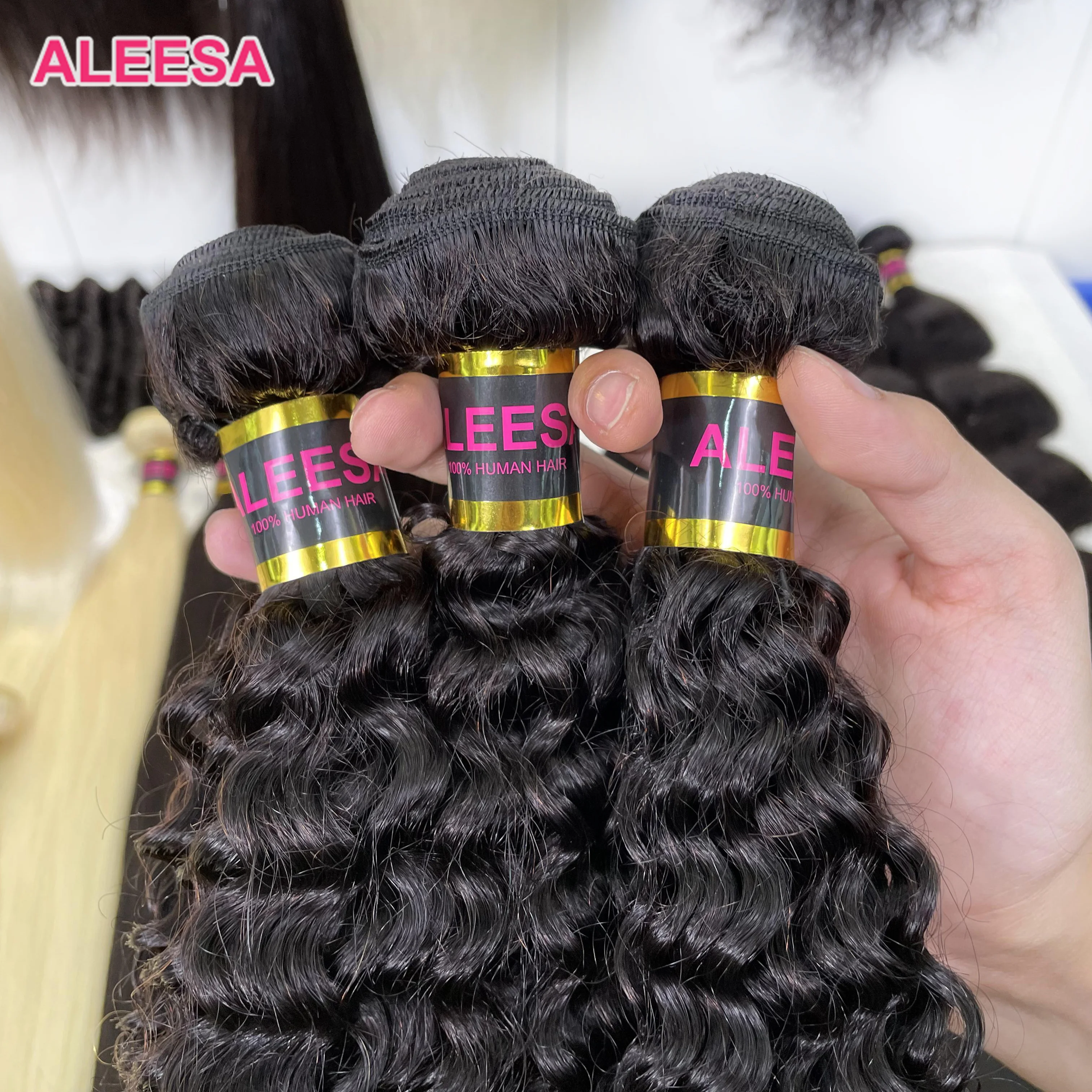 Wholesale Hair Vendors Raw Indian Hair, Single Donor Remy Virgin Indian Hair, Raw Curly Import Indian Human Hair Extension