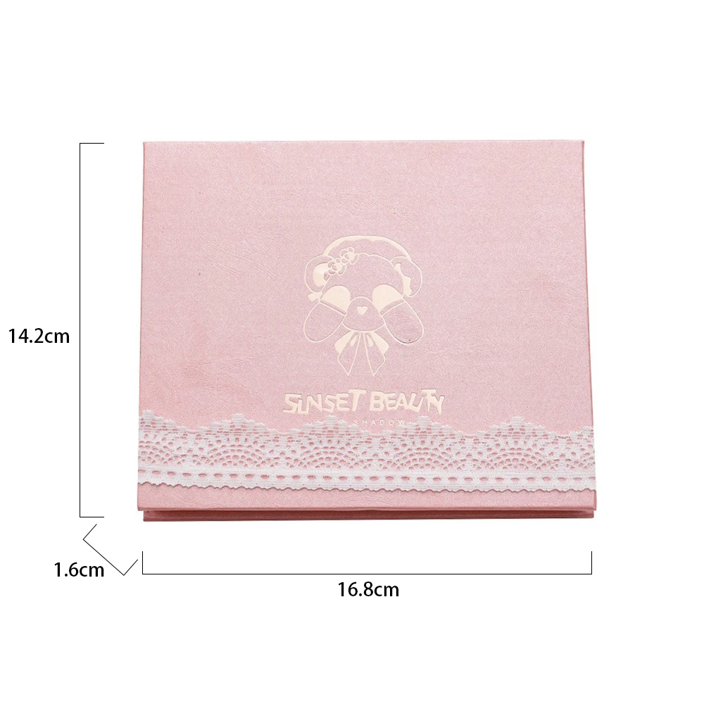 Support Custom Shape Eyeshadow Package Waterproof Colorful Beauty Bear High Pigment 9 Color Eyeshadow Pallets Makeup