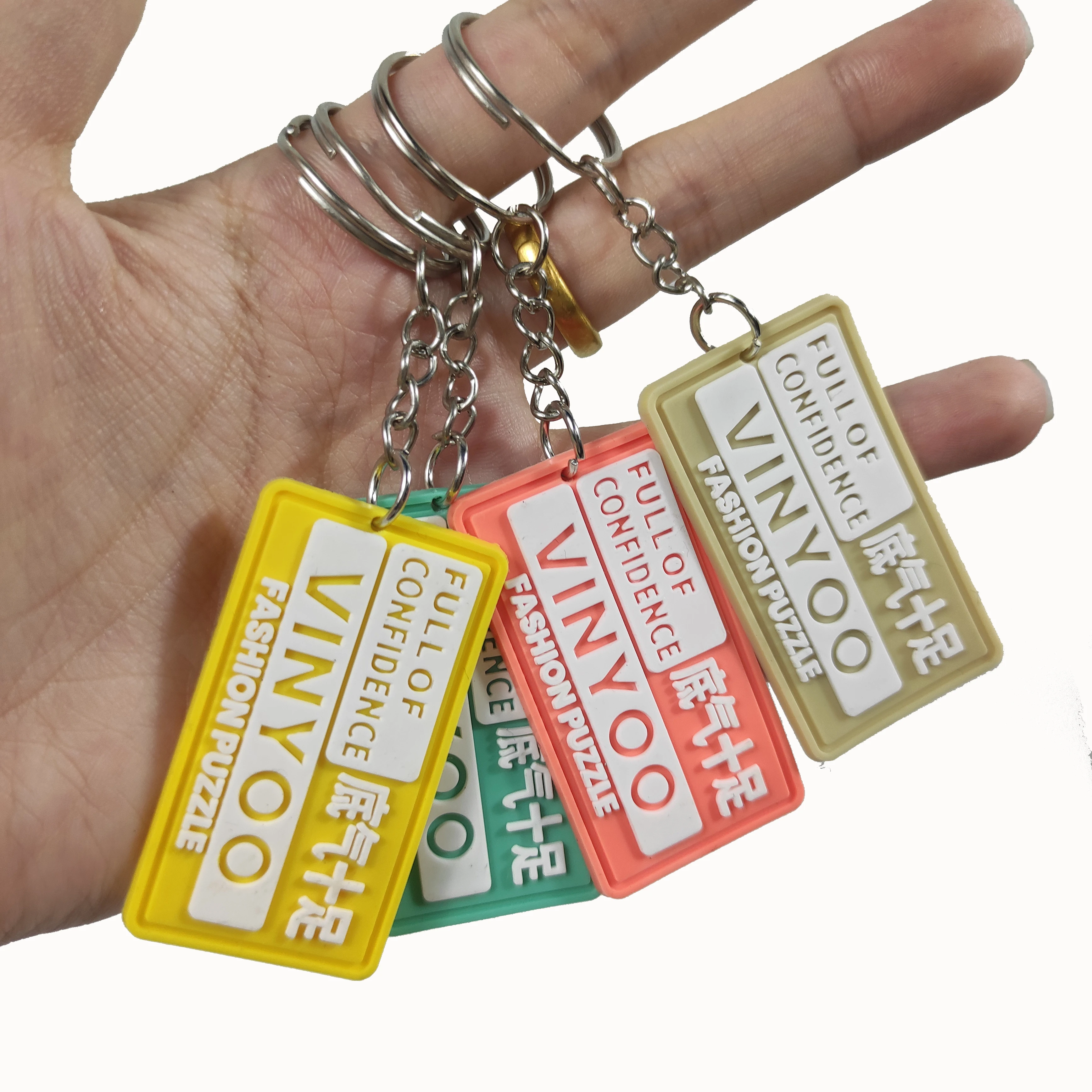 Eco Friendly PVC Rubber Embossed PVC Patch Custom Cartoon Monkey shaped Keychain PVC 3d Keychains