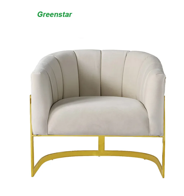 Custom 2022 Cafe Shop Office Hotel Outdoor White Armchair Round Single Sofa Chair Nail Manicure Salon for Living Room