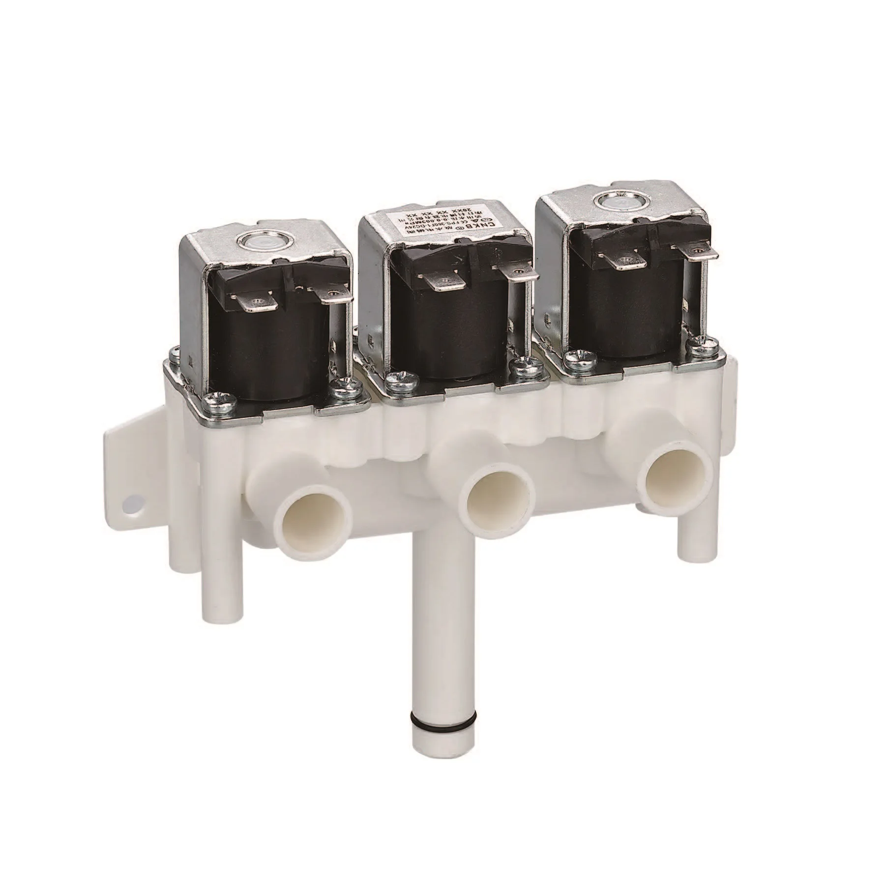 CNKB FCS-360F1 3 Way 1 Outlet DC12V/24V/36V Plastic Food Grade Solenoid Valve for Drinking Fountain Water Purifier