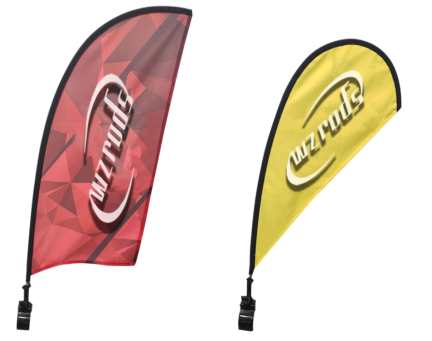 Weihai WZRODS Advertising Mini Printing Display Stand Car Flag Banner Clip Base For Car Front Windshield