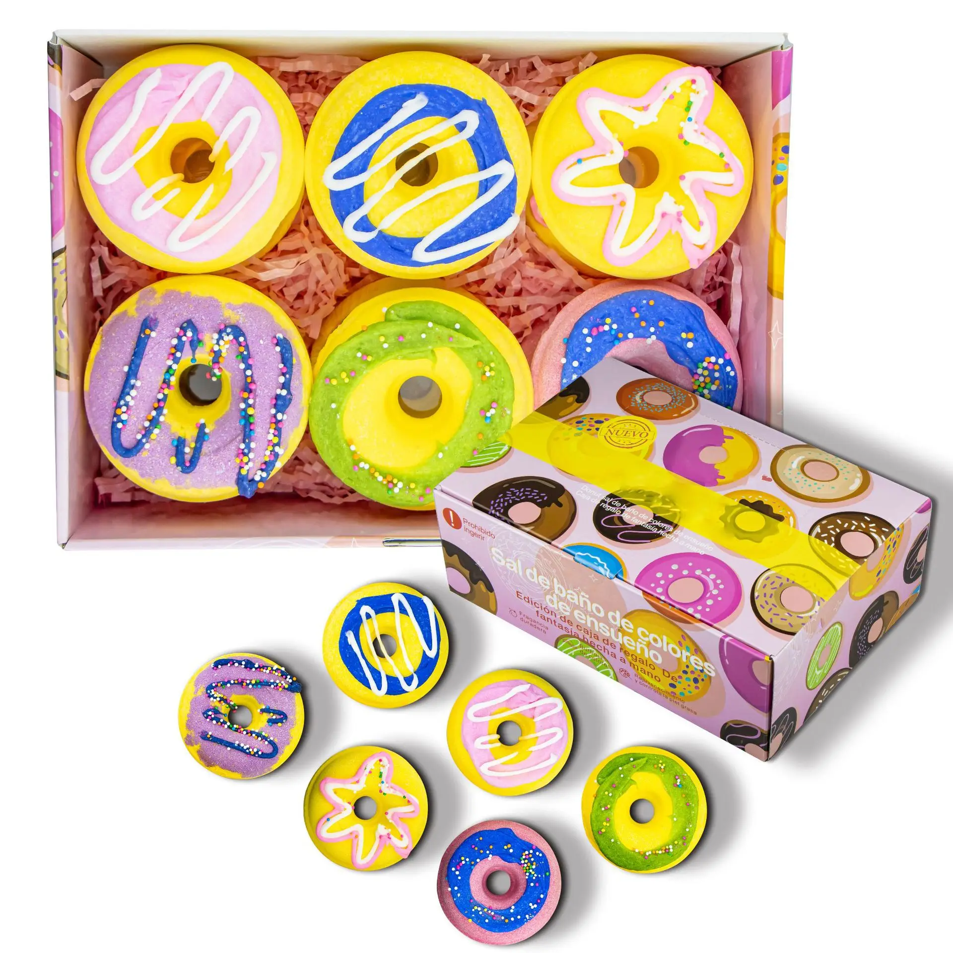 Wholesale Custom OEM luxury package shower steamers gift dry skin moisturize bath bombs custom