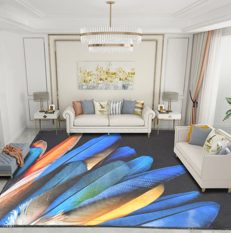 100% полиэстер дешевые анти-скольжения фабричного производства современные ковры для гостиной