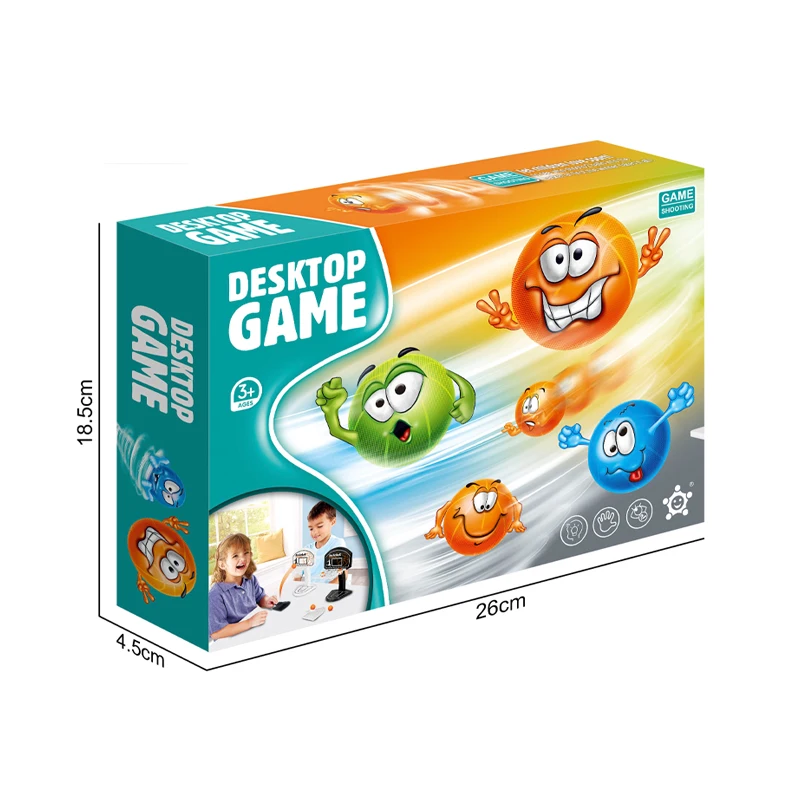 QS Hot Selling Kids Creative Table Top Game Toys 2 Style Packing Plastic Ejection Basketball Machine Set Toys For Children