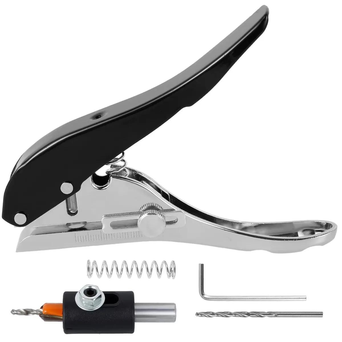 Single Hole Punch 8mm Round Hole Puncher Plier Tools Credit Photo Paper Card Corner Hand Tool for plastic paper edge banding