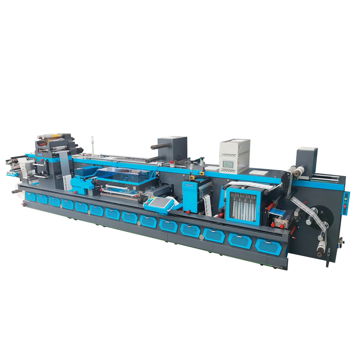 HONTEC MPX-350 Rotary die cutting with roll to roll for labels