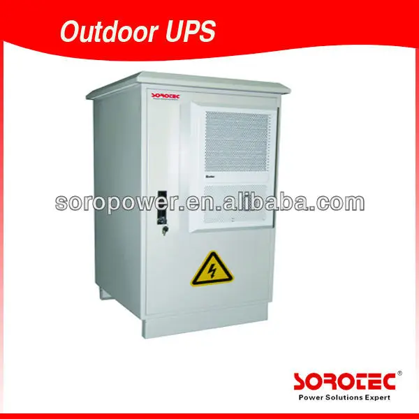 IP55 Waterproof Outdoor Telecom Battery Cabinet with Heat Exchanger 1-10KVA UPS
