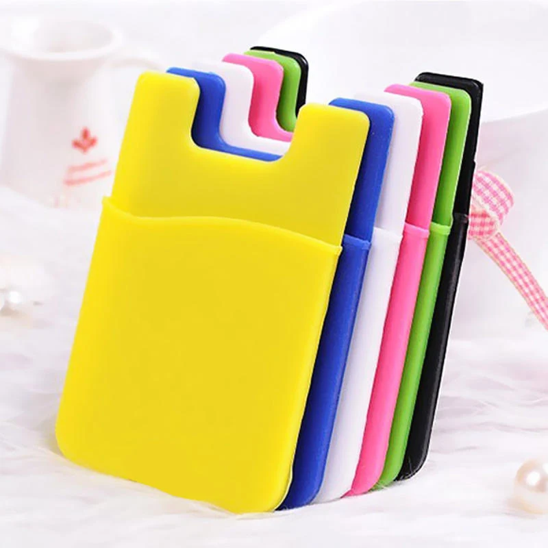 
Unisex Fashion Elastic Mobile Phone Wallet Cell Phone Card Holder Case Adhesive Sticker Pocket 