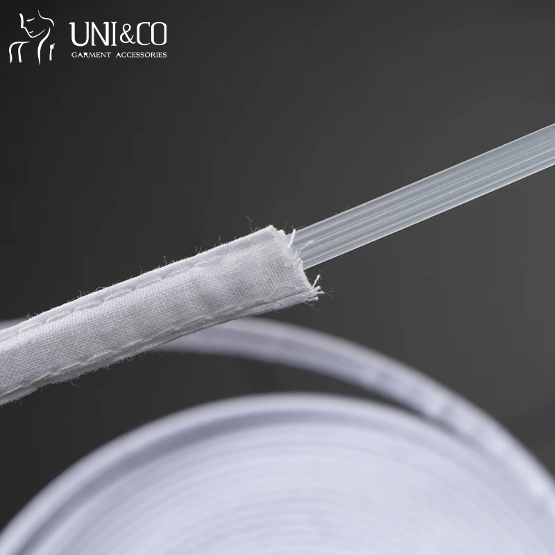 Wedding Garment Accessories Corset Cotton Fabric Covered Plastic Boning for Bra