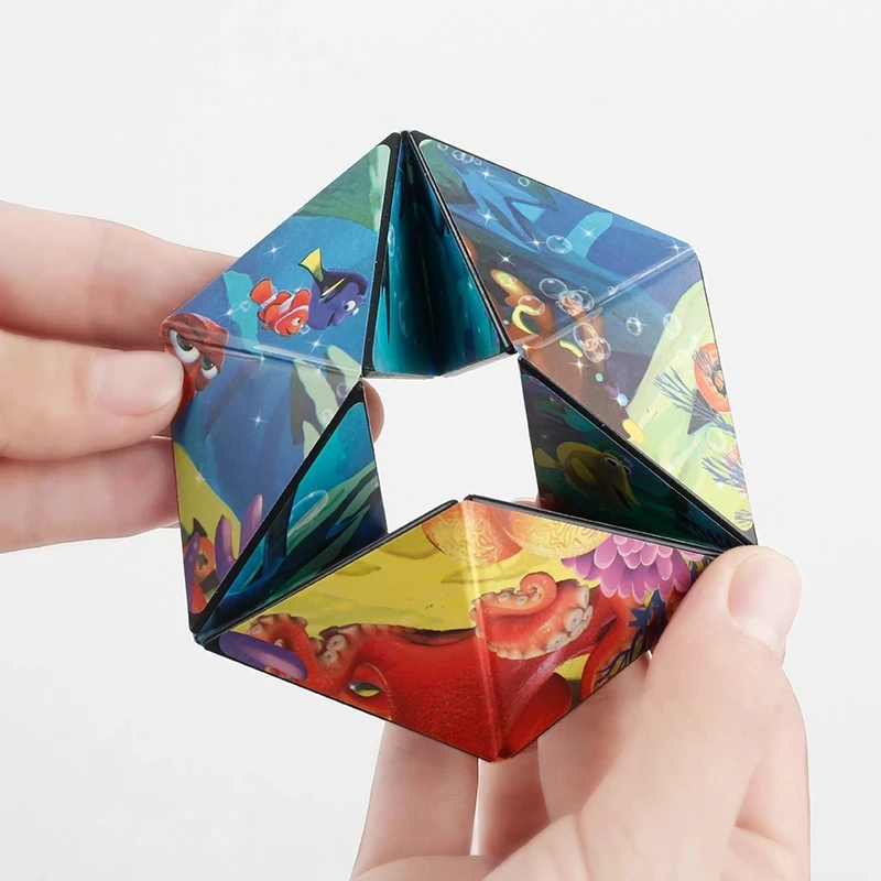 Happy Kaleidoscope Decompression Toy Unlimited Shape Cognitive Puzzle Toys Relieve Stress Infinity Flip Magic Cube