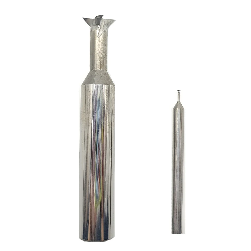 Tungsten steel dovetail cutter with integral hard alloy 30/45/60/75 degree dovetail groove milling cutter