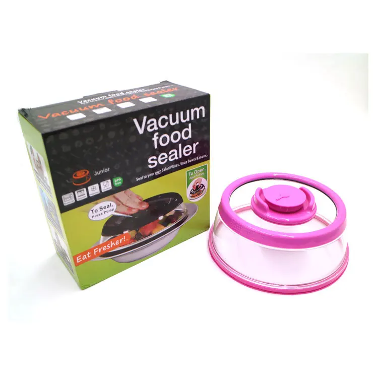 CHANGZE Food Fresh Keep Vacuum Sealer Cover, Kitchen Silicone Lid Crisper Instant Vacuum Food Sealer