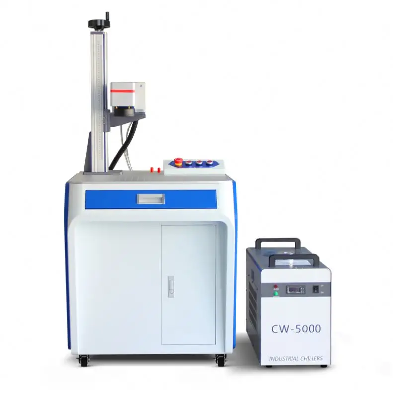 JPT 3W 5W UV laser marking machine with rotary for glass paper