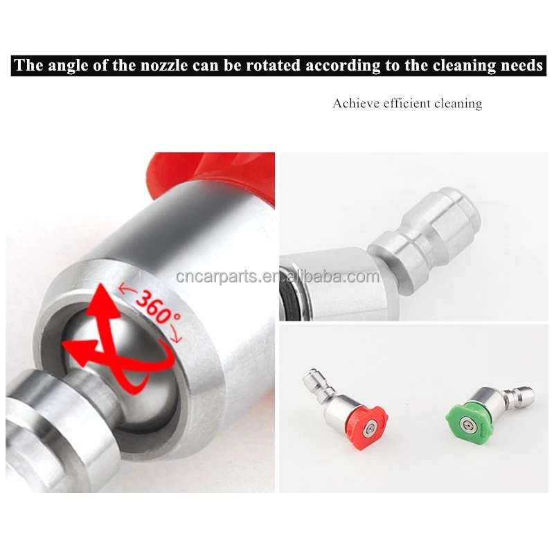 1/4 female brass plastic flat fan shaped adjustable high pressure water spray nozzle for power jet cleaner water gun