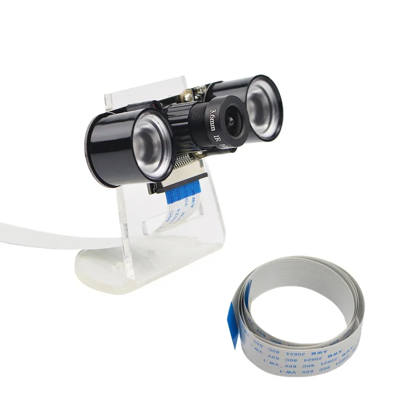 5 в 1 Raspberry Pi 4 камера ночного видения 5 Мп фокусная Регулируемая видеокамера 60 градусов веб-камера для Raspberry Pi 3 Модель B 3B Plus