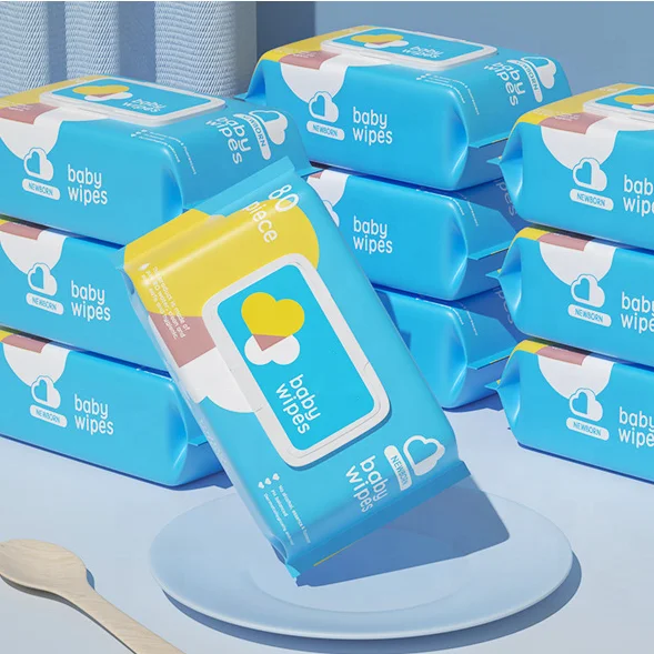 New hot selling soft baby wipes nonwoven cloth natural cleaning custom baby wipe packaging