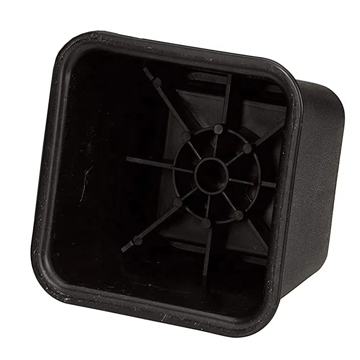 4 Pieces 2000 LBS 3 Inch Heavy Duty Square Couch Chair Desk Sofa Furniture Frame Bed Leg Extender Lifter Risers