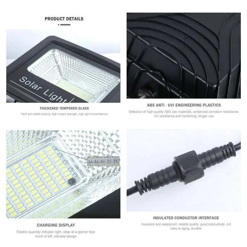 Low prices 30W 50W 100 watt solar flood light warm white cold white led flood lights PC housing with motion sensor