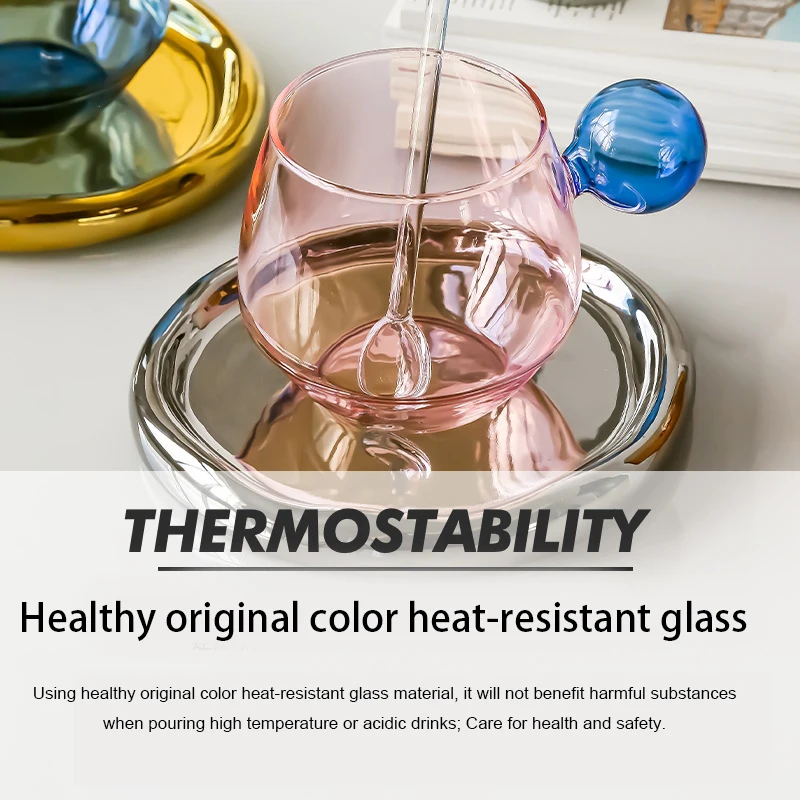 Designer niche high-looking light luxury latte coffee cup and saucer set high-end exquisite British afternoon tea tea set