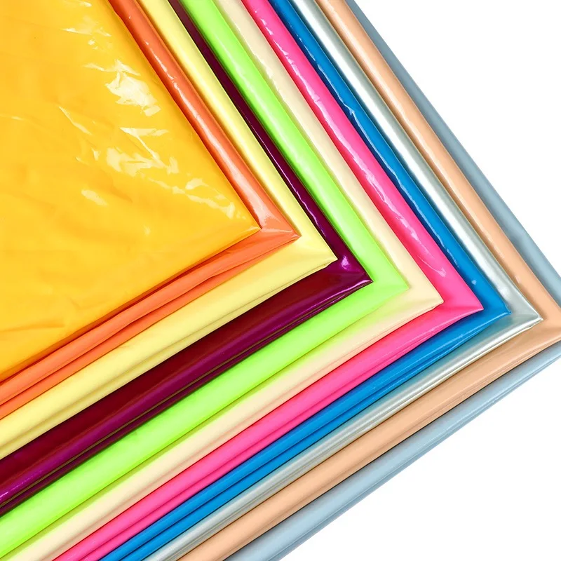 4 way stretch PU mirror plastic fabric vinyl for women garment
