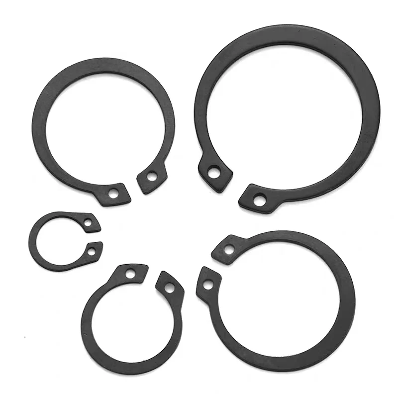 wholesale  50Mn  black GB894 Spring Ring Washer for Shaft  Washer External Circlip Retaining