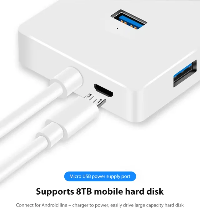 usb3.0 extender usb splitter multi-interface adapter one for four type-c hub extension cable