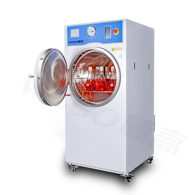 WEGO 80L-300L Laboratory horizontal pulse vacuum steam sterilizer autoclave WIth CE Certificate