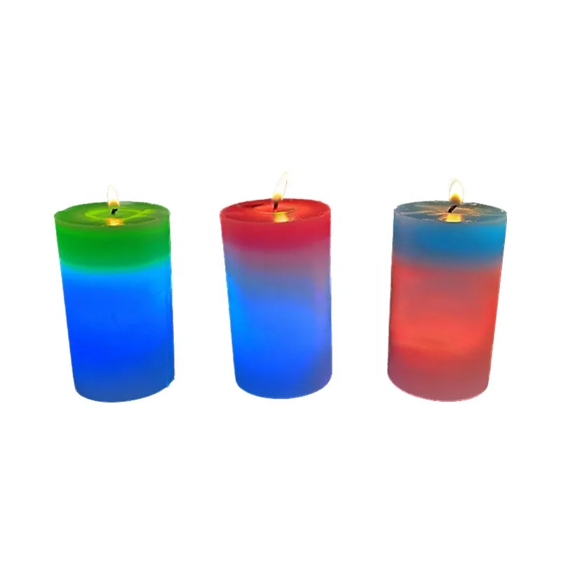 light sensitive color changing magical customized candles