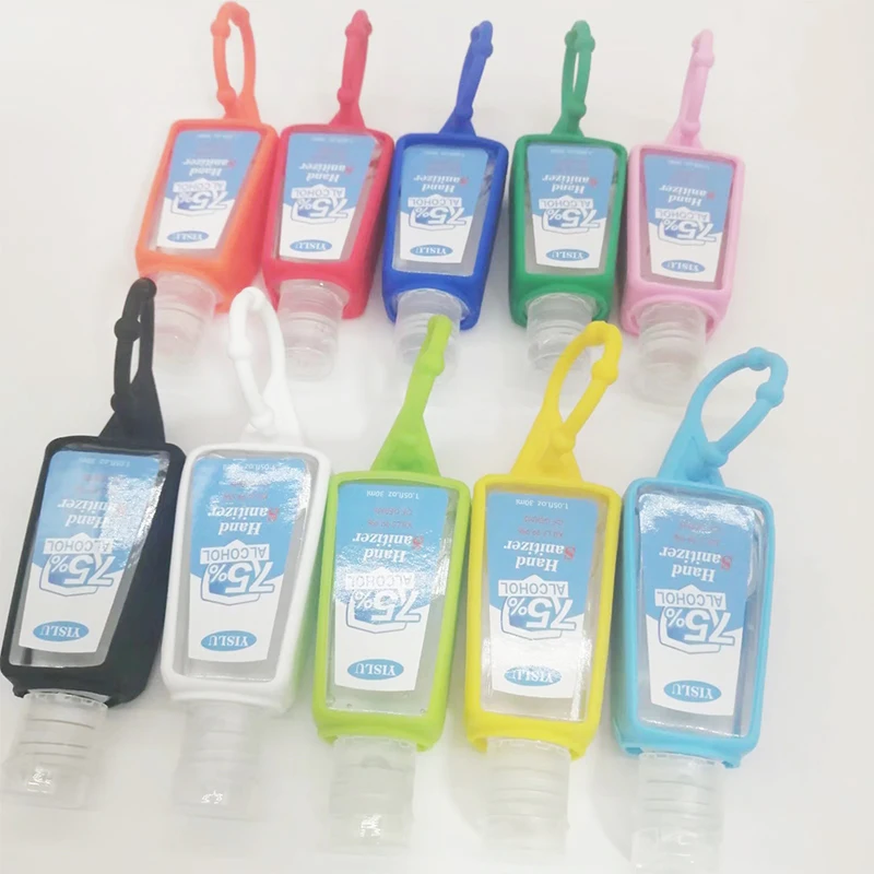 30ml 1oz Reusable Portable Silicone Hand Sanitizer Case Bottle Holder