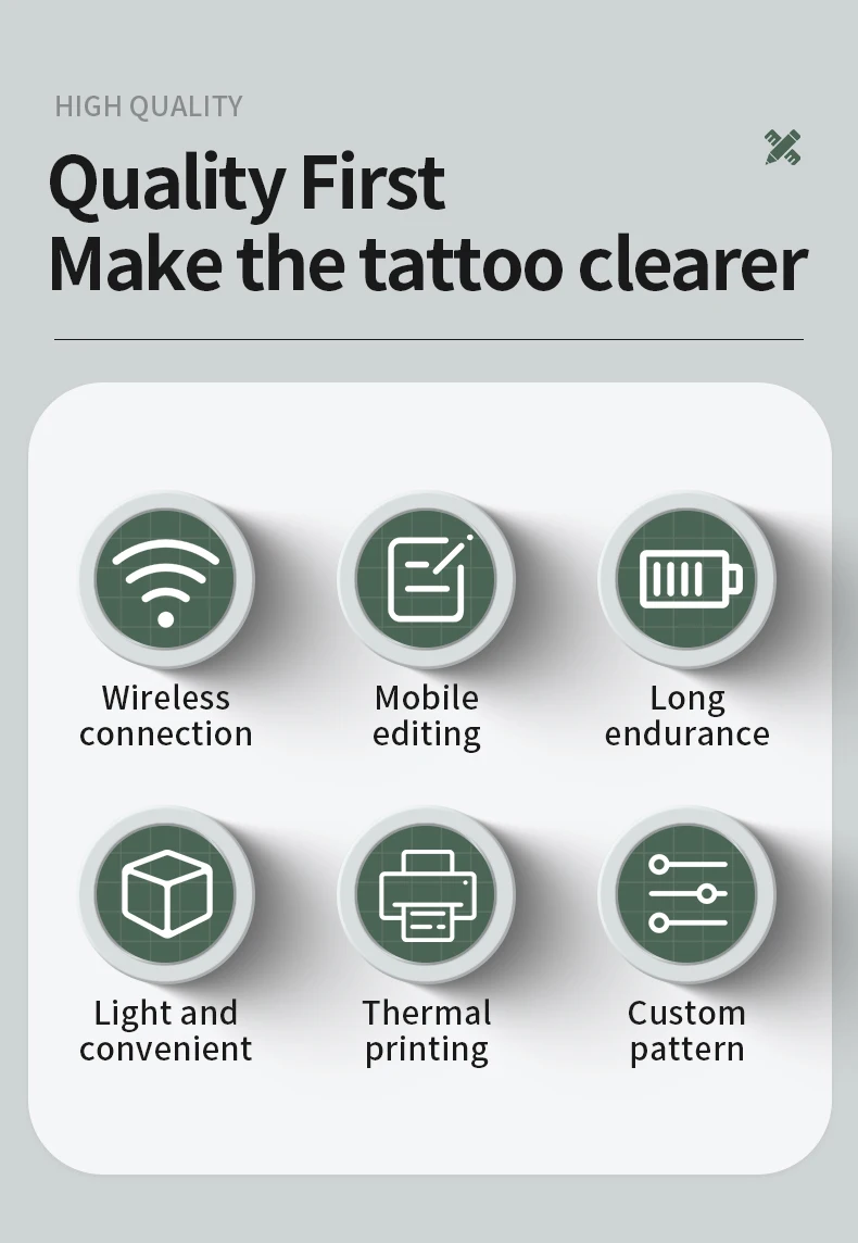 MHT-P8008 A4 Size Bluetooth Tattoo Stencil Printer Thermal Copier Machine Tattoo Stencil Irezumi Tebori Printer