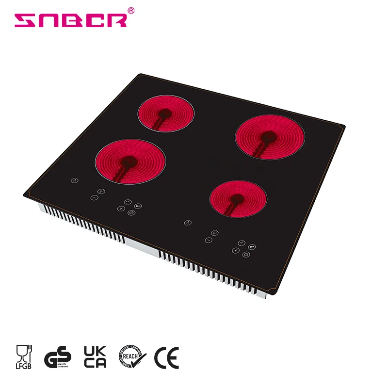 Wholesale Electronic Ignition Four Burners 6000W Digital Electric Infrared Induction Cooker With 4 Digit Led Display