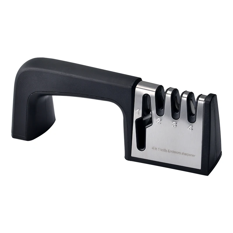 
Konoll Multifunctional 4 In 1 Knife sharpner 3 stages Knife Sharperning Tool Knife and Scissor Sharpner 