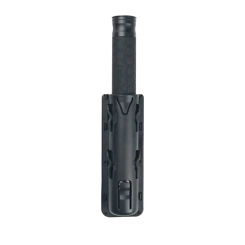 Expandable baton holster  for carrying telescopic batons