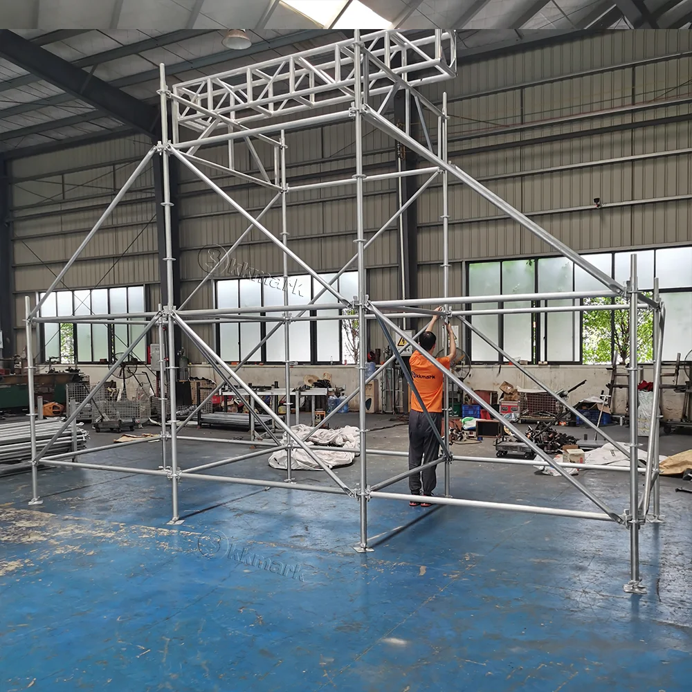 quickly Dismountable Build stable structures mobile construction scaffolding  workbench aluminum layer speaker truss