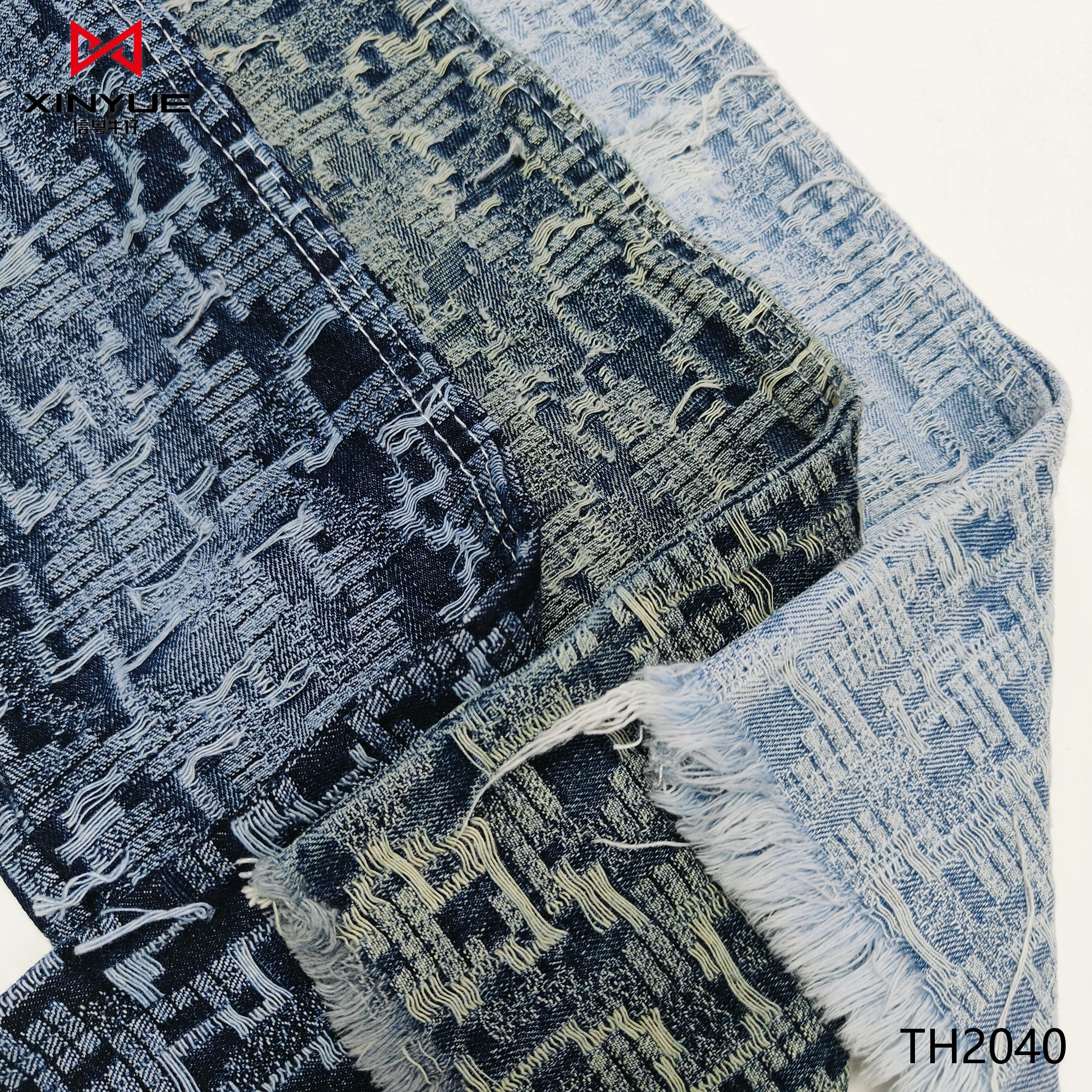 Джинсовая ткань с узором